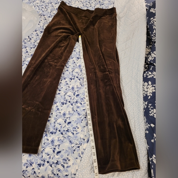 Lauren Ralph Lauren Brown Velour Tracksuit Women's Size Large - Picture 3 of 14